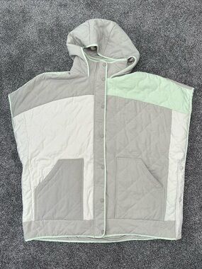 Daily Practice by Anthropologie Colorblock Puffer Poncho